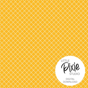 Yellow Grid Dollhouse Wallpaper Printable, 1:12 Scale, A4 A3 Sheets, Dollhouse Decor