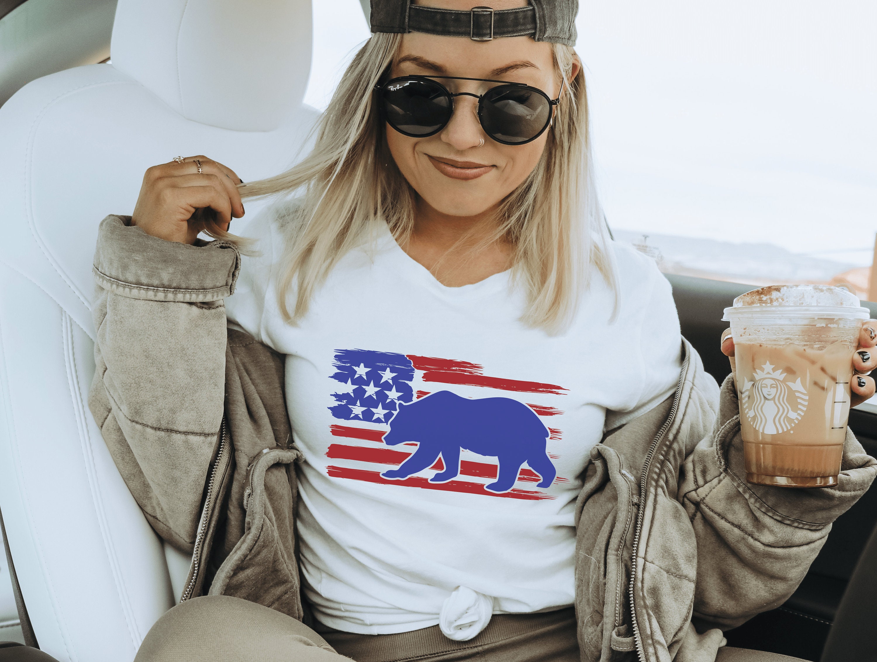 4th of July Bear shirt, Patriotic Shirt, Independence Day tee, Fourth of July Tshirt,