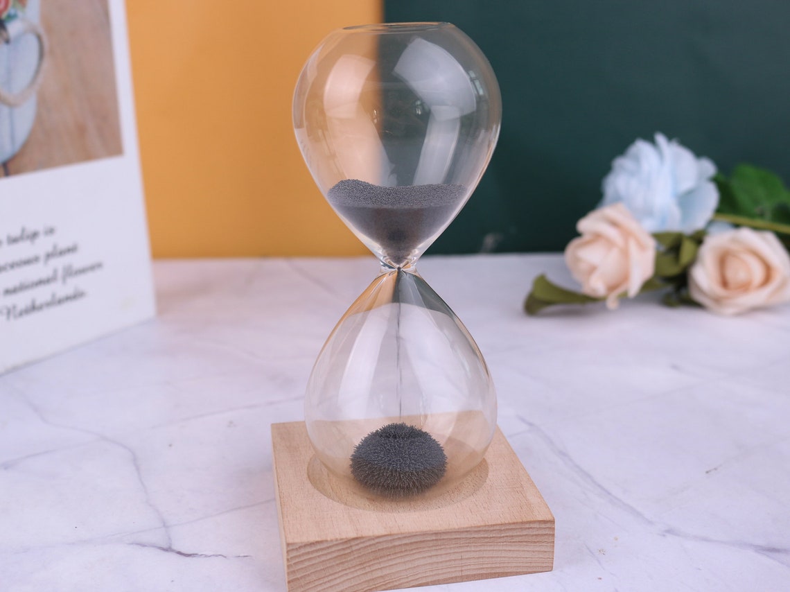 Magneet Zand Timer Ronde Zandloper Kleur Zandloper Home Etsy Nederland