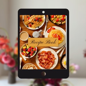 Printable Recipe Journal | Blank Recipe Book | Write Your Own Recipes | Blank Cookbook | Digital Recipe Notebook
