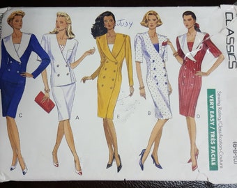 Sewing Pattern Women, Butterick 4088, 1989, Sz 6,8,10. Cut to sz 10