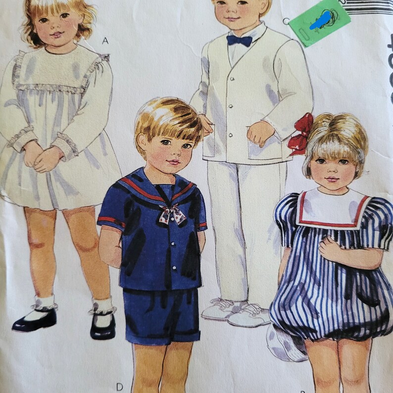 Children's Sewing Pattern, Mccall's 4069, Sz 2, Pattern Cut and