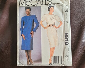 Sewing Pattern Women, McCall's 8818, 1983, Sz 12. Pattern has been cut for you .... yay!!!!