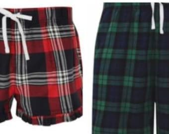 Ladies & Men's Tartan Shorts