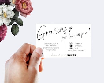 Canva Template-Tarjeta de Agradecimiento-Gracias Card-Editable Card-Estilo Moderno
