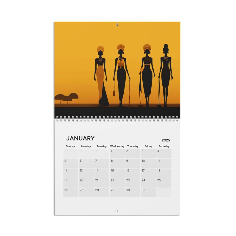 Nubian Excellence Calendar 2025 Black Art Calendar African Art Calendar