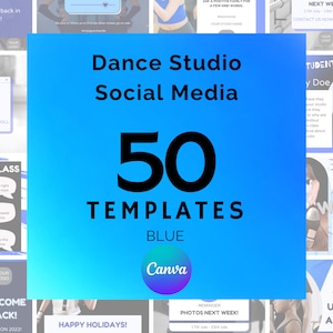 Everything You Need For Dance Studio Social Media B Canva Social Media Post for Dance Studio, Dance Teachers, Studio Owners, Dance, Ballet,