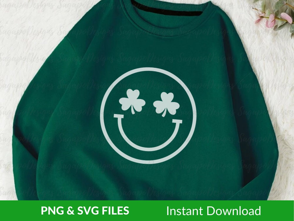 Shamrock Eyes Emoji Svg St. Paddy's Day SVG Smiley - Etsy Canada