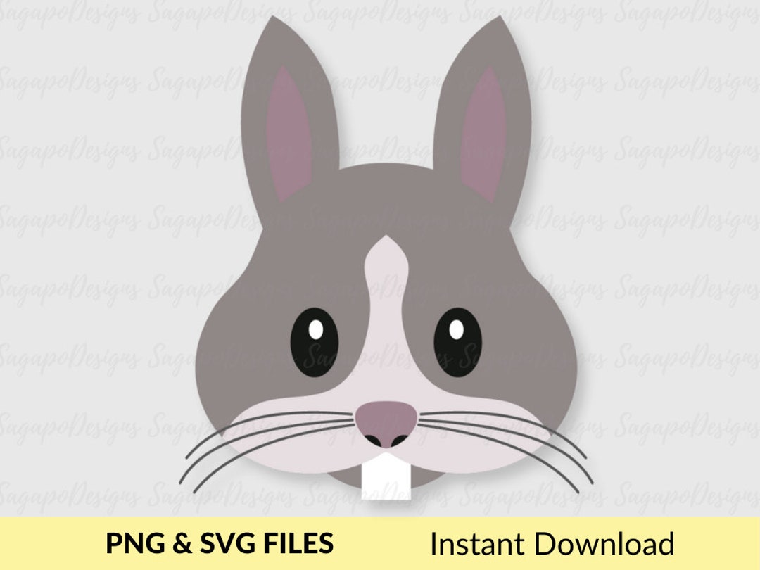 Bunny Emoji Svg Bunny Emoji Png Easter Bunny Svg Bunny Etsy
