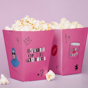 Mean Girls Treat Cup, Printable Mean Girls Treat Cup, Mean Girls Favor Box, Mean Girls Party Treat Box, Mean Girls Popcorn Box