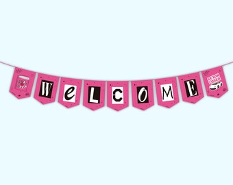 Mean Girls Bachelorette Party, Mean Girls Bachelorette Banner, Mean Girls Bachelorette Garland, Mean Girls Welcome Garland, Mean Girl Banner