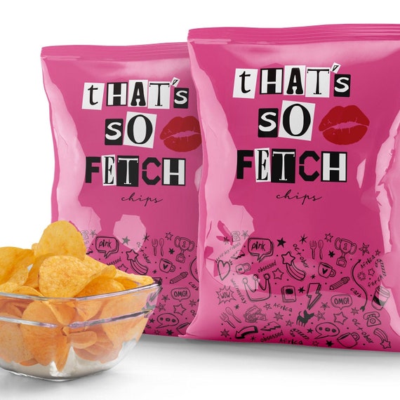 Mean Girls, Mean Girls Party Decor, Mean Girls Printable, Chip Bag Printable, Chip Bag Template, Chip Bag Template, Birthday Party Decor