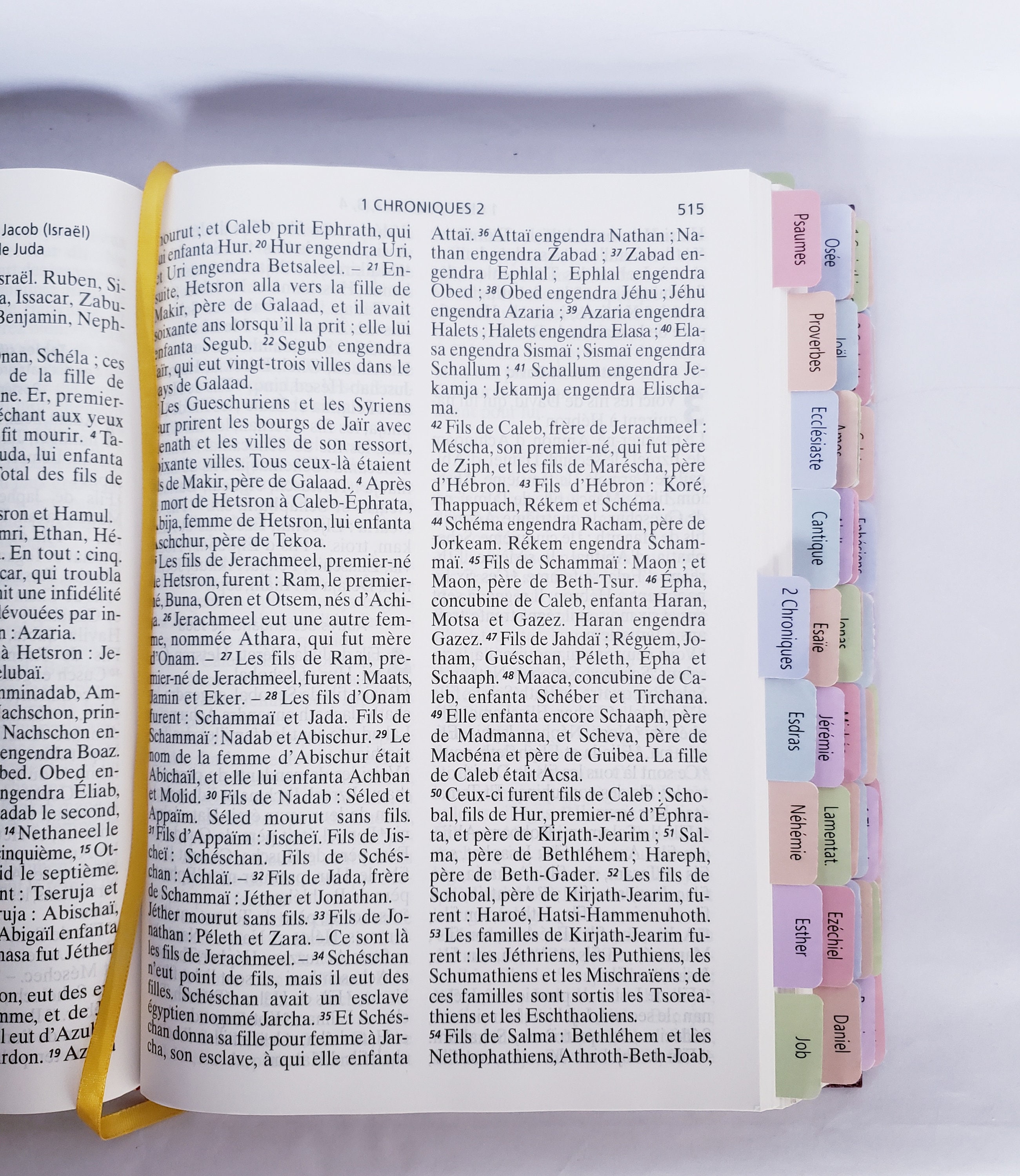 Onglets De La Bible Espagnole Espagnole Avec Marque-page