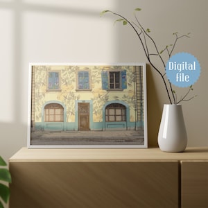 Switzerland City artwork poster, design interior art, Geneva travel affiche, Carouge city, Architecture art, Urban sketching, DIGITAL DOWNL