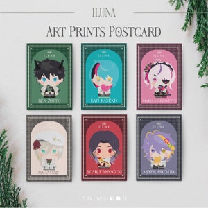 ILUNA Art Prints Carte Postale | Ren Scarle Aster Aia Kyo Maria