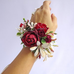 corsage to match red dress Red Rose Corsage by BloomNation in Centerville, MN