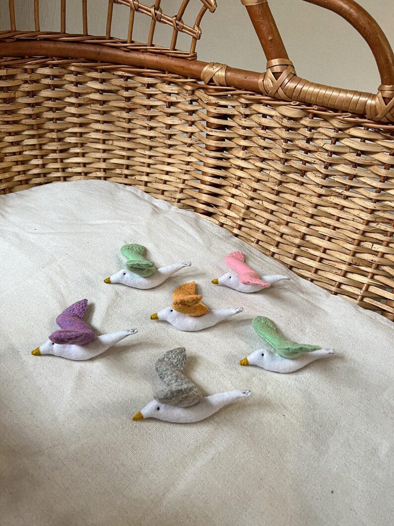 Bird Baby mobile, nursery mobile neutral, crib mobile image 4