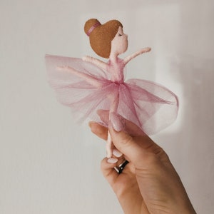 Baby mobile, Ballerina baby mobile, Girl nursery mobile, Crib mobile girl, Baby girl pink mobile image 2