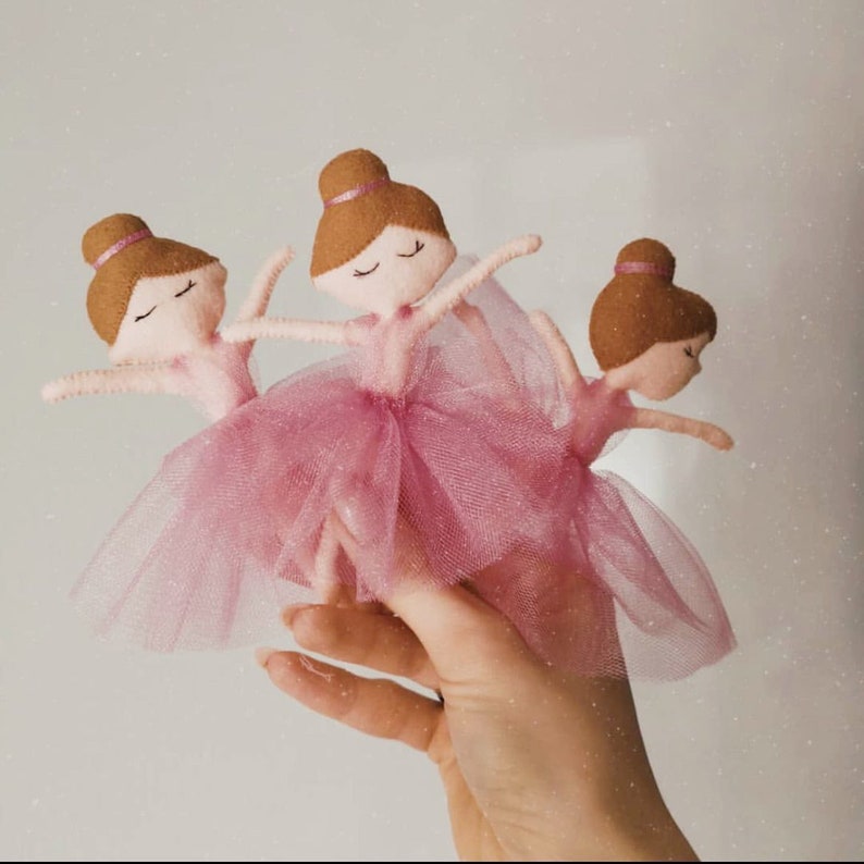 Baby mobile, Ballerina baby mobile, Girl nursery mobile, Crib mobile girl, Baby girl pink mobile image 4