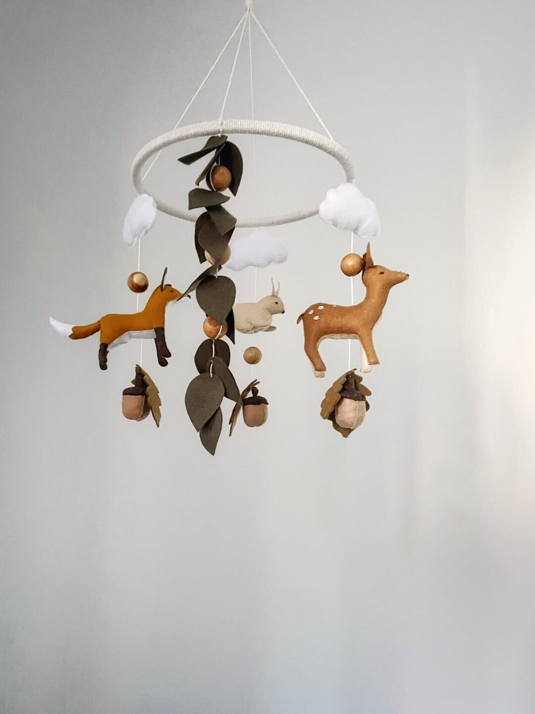 Baby Mobile Woodland Mobile Woodland Nursery Decor Hanging Crib Mobile