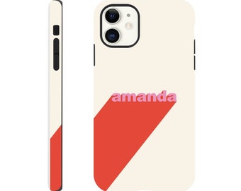 Cute Personalised iPhone Case, Custom Name iPhone Case, Custom Phone Case, Samsung Case, Cute iPhone 13 Case