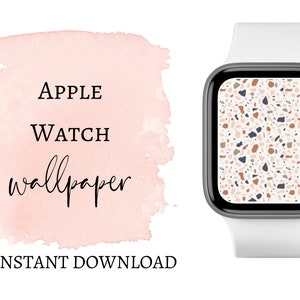 Apple Watch Terrazzo JPG Wallpaper, Apple Watch Face, Minimalist Terrazzo Watch Face, Watch Background, Modern Look, Instant Download