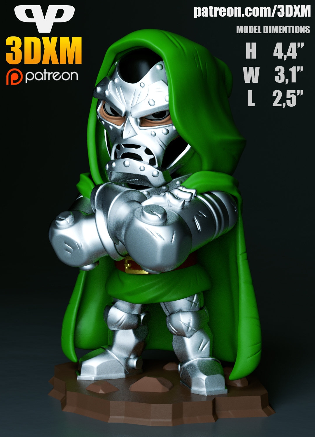 Dr Doom Chibi - Etsy