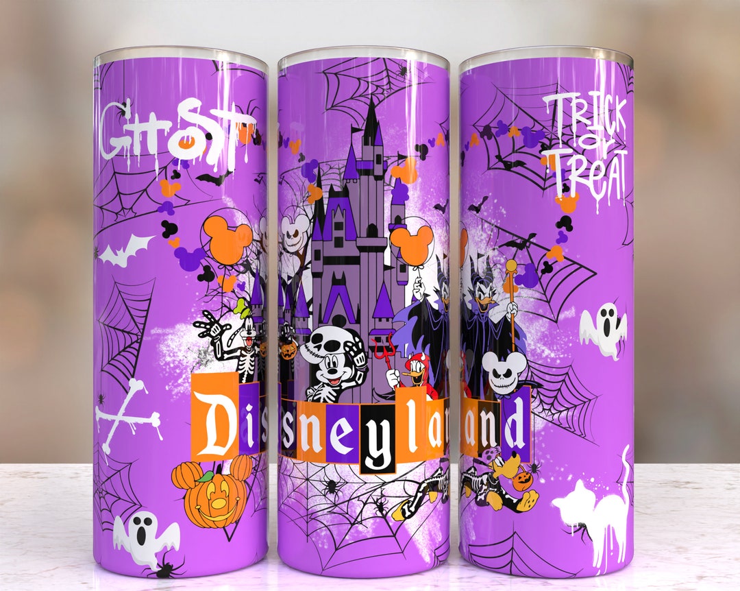 Disney Halloween Tumbler Wrap 20 Oz Skinny, Disneyland Mickey and