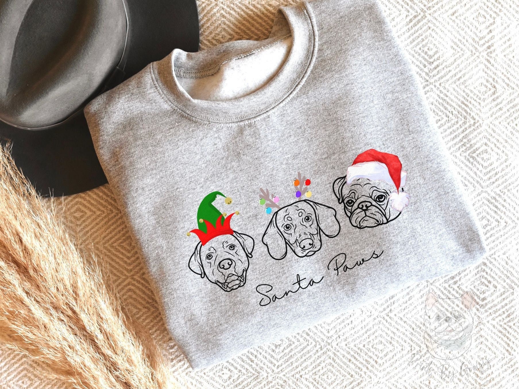 Dog Christmas Jumper Cute Dog Xmas Jumper Funny Dog Xmas Etsy UK