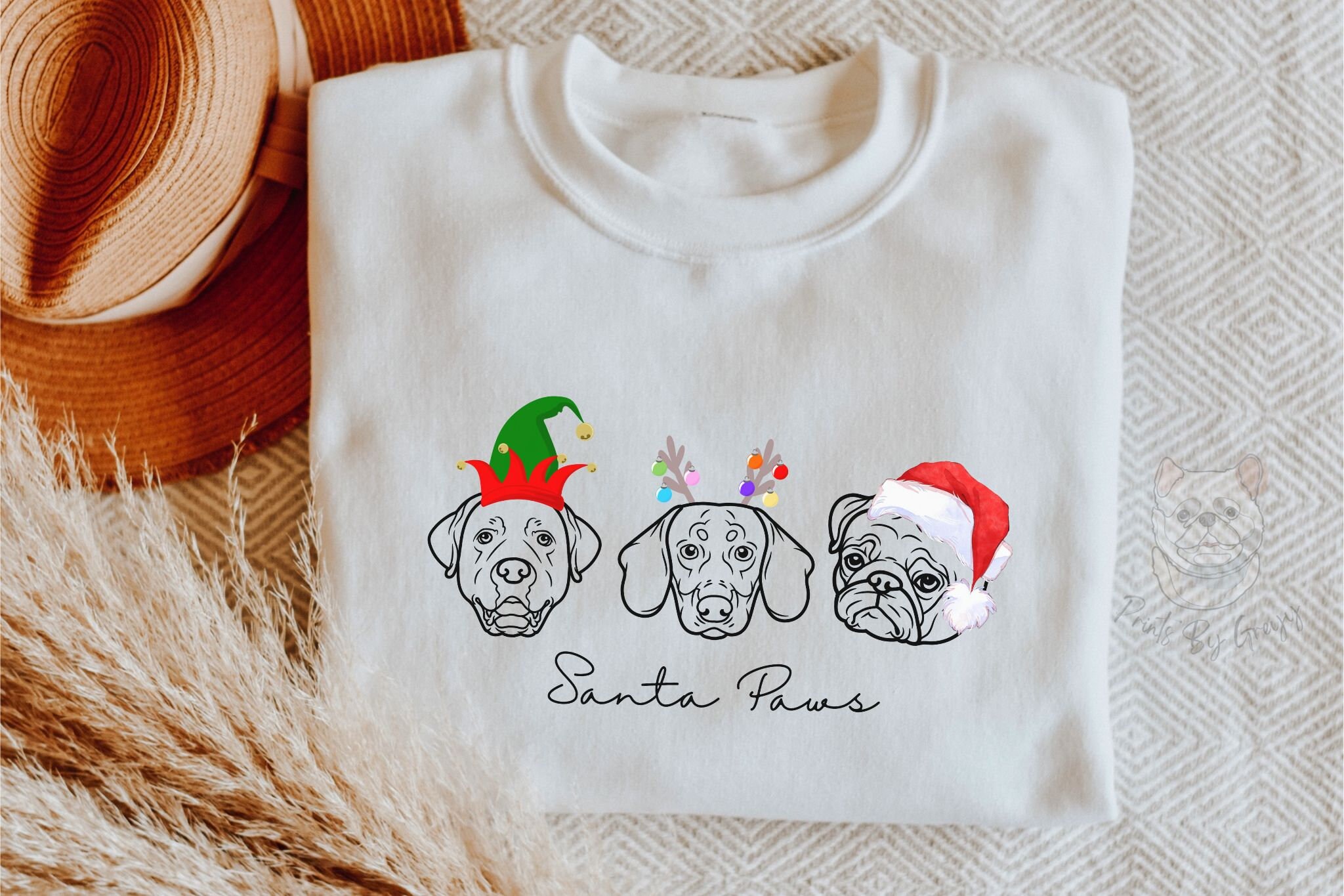 Dog Christmas Jumper Cute Dog Xmas Jumper Funny Dog Xmas Etsy UK