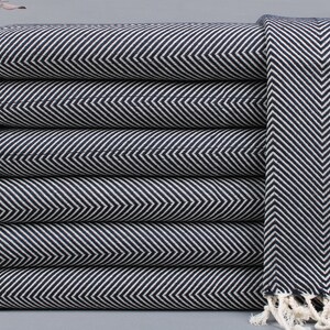 Turkish Hand Towel, Kitchen Towel, Chevron Navy Towel, 20x40 Inches Embroidered Towel, Holiday Dishcloth, Decor Peshkir, Gym Washcloth,