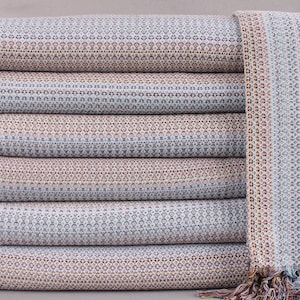 Turkish Blanket, Wholesale Blankets, Light Gray Blanket, Colorful Blanket, 87x89 Inches Sofa Cover, Wholesale Throw, Yoga Blanket,