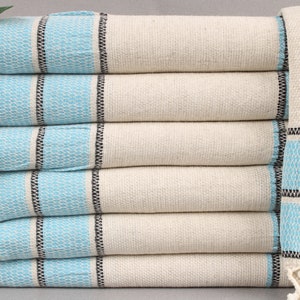 Turkish Beach Towel Personalized, Personalized Gift, Turquoise Towel, Striped Towel, 36x71 Inches Linen Towel, Bridesmaid Beach Towel,