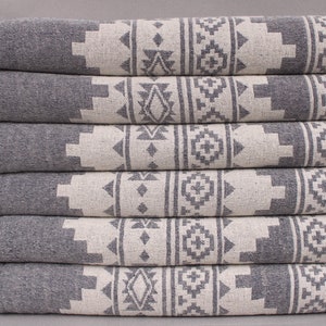 Couverture turque, couvertures cadeaux de mariage, couverture bleu marine, couverture kilim, couverture en coton de 56 x 85 pouces, couverture turque, couverture chaude, image 3