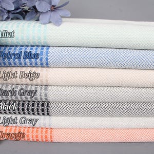 Turkish Tea Towel, Small Bath Towels, 20&quot;x40&quot; Cotton Hand Towel, Personalized Hand Towel, Striped Tea Towel, Unique Gift,