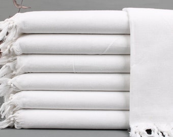 Beach Towel, Organic Beach Towel, Solid Towel, 40x71 Inches Bridal Shower Towel, Spa Peshtemal, Hammam Towel, White Towel, Warm Peshtemal,