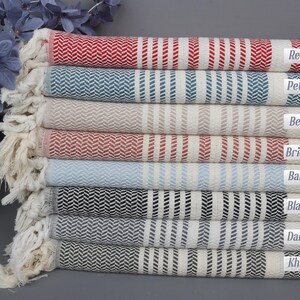 40&quot;x71&quot; Cotton Towel, Bachelorette Gifts, Striped Towel, Turkish towel, Monogram Turkish Towel, Merry Christmas Gifts,
