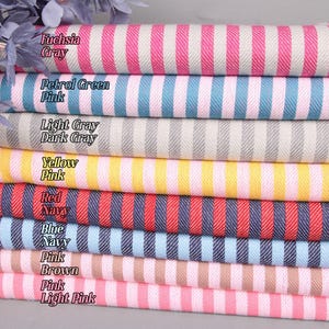 Personalized Turkish Towel, Turkish beach towel, 40&quot;x71&quot; Cotton Towel, Striped Towel, Best Friend Gift, Birthday Gift,