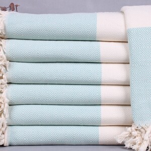 Wholesale Blankets, Beach Blanket, Diamond Bedcover, 79x95 Inches Couch Cover, Mint Gift Bedspread, Beach Bedspread, Bulk Order Bedcover,