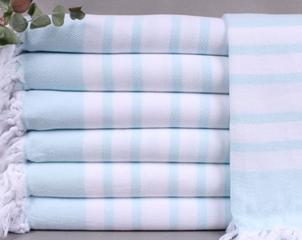 Turkish Towel, Turkish Beach Towel, Mint Peshtemal, Chevron Peshtemal, 36x67 Inches Embroidered Towel, Yoga Peshtemal, Wedding Towel,
