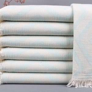 Organic Cotton Towels, Organic Towel, Zigzag Peshtemal, 34x71 Inches Bridal Shower Towel, Summer Towel, Bathroom Towel, Sarong Peshtemal,