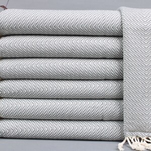 Turkish Tea Towels, Hand Towel, Chevron Dark Gray Washcloth, 20x40 Inches Personalized Gifts, Gift Peshkir, Decor Peshkir, Dish Towel,