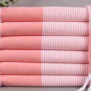 Personalized Gifts, Turkish Beach Towel, Orange Towel, Striped Towel, 40x71 Inches Monogrammed Towel, Decor Towel, Warm Peshtemal,