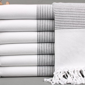 Turkish Tea Towels, Hand Towel, Striped Napkin, 18x40 Inches Embroidered Towel, Decorative Washcloth, Bath Decor Dishcloth, Tea Towel,