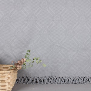 Wedding Gift Blankets, Home Decor Blanket, Gray Blanket, Geometric Bedspread, 87x95 Inches Couch Cover, Organic Throw, Couch Blanket,