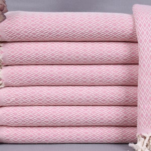 Wedding Gift Towels, Wholesale Towels, Diamond Peshtemal, Pink Towel, 40x71 Inches Chic Shawl, Bridesmaid Peshtemal, Decor Towel,