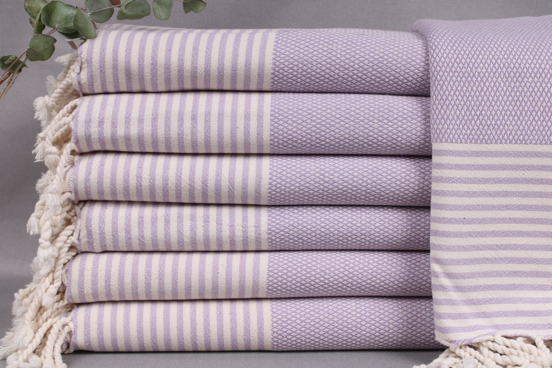 Turkish Bath Towel, Turkish Beach Towel Personalized, Lilac Towel ...