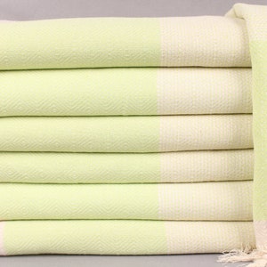 Beach Blanket, Custom Blanket, Pistachio Green Throw, Diamond Blanket, 79x103 Inches Organic Cotton Bedspread, Bedding Throw,