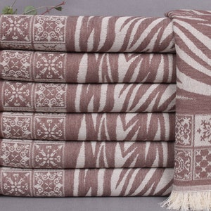 Hair Drying Towel, Monogram Tea Towel, Dark Brick Towel, Striped Towel, 20x28 Inches Gift For Him, Hotel Towel, Small Bath Towel,