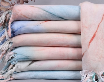 Organic Beach Towel, Organic Cotton Towels, Tie Dye Peshtemal, 40x63 Inches Girls Beach Weekend Gift, Bathroom Peshtemal, Spa Peshtemal,
